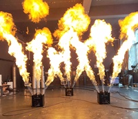 Machines à feu à trois voies, 3 machines à flammes pour effets de scène DMX