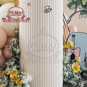 Wedding Floral Background Decoration <b>White</b> Metal Round Cylinder <b>Cake</b> Pedestal Wedding Plinth <b>Cake</b> <b>Stand</b> - Product Image 4