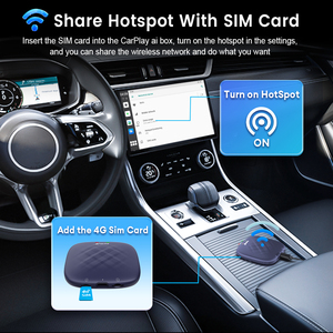 CarlinKit Android 13, Carplay y Android Auto Inalámbricos, Caja Carplay con IA, Dongle Inalámbrico, <span class=keywords><strong>IPTV</strong></span>, Reproductor de Video Netflix, 64G 128G - Product Image 5