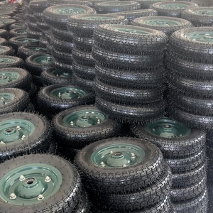 Rueda Neumática de Goma 3.50-7 con Llanta Metálica Verde para Carretillas <span class=keywords><strong>y</strong></span> Carros de Mano, Mercados de Turquía <span class=keywords><strong>y</strong></span> Jordania - Product Image 3