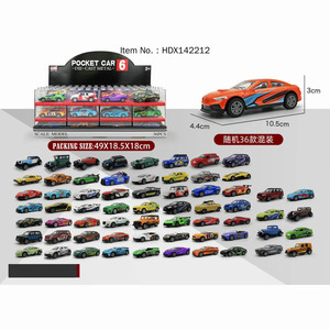 Modèle de voiture de course moulé sous pression à l'échelle <span class=keywords><strong>1</strong></span>:<span class=keywords><strong>43</strong></span> avec support d'affichage en acrylique, voiture de sport en alliage, modèle de voiture d'ingénierie, jouet cadeau pour enfants - Product Image 1