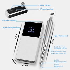 Micromotore Elettrico Senza Spazzole 2028 S per Lucidatura Gioielli Manipolo per Pedicure Levigatrice ad Alta Velocità Ricaricabile Senza Fili Trapano per Unghie - Product Image 5