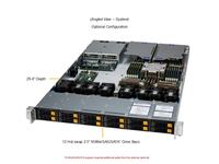 Serveur d'entreprise AS-1116CS-TN 1U en rack, plateforme tout-en-un pour centre de données cloud