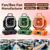 Ventilateur de table/bureau portable USB rechargeable authentique avec quatre modes de ventilation, idéal pour l'été (emballage en carton ondulé)