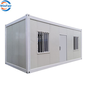 WinFair Maison préfabriquée pliable mobile amovible Tiny Modular Home Living Container Maisons de luxe 20 pieds Portable <span class=keywords><strong>Granny</strong></span> Flat Moderne - Product Image 1