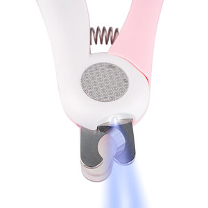 Coupe-ongles et lime à ongles 2-en-1 en acier inoxydable pour animaux de compagnie, avec guide LED pour la veine sanguine, batterie rechargeable, portable - Product Image 3