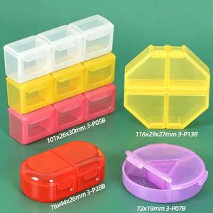 SUNSHING 2 3 4 Compartment Plastic Storage <b>Box</b> Portable Pill Case <b>Small</b> Organizer for Jewelry Craft Beads <b>Small</b> Parts - Product Image 1