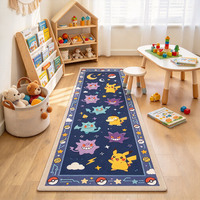 Tapis personnalisés avec impression Pokémon, tapis de couloir, tapis long Pikachu Charizard, chambre d'enfant, chambre à coucher, tapis personnalisé mignon Pokémon