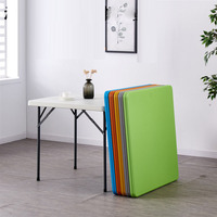 Meubles pliables Table pliante de camping en plastique portable pour pique-nique en plein air barbecue
