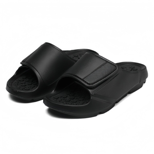 Sandales d'été unisexes pour adultes, à bout ouvert, avec semelle massante, fermeture velcro, antidérapantes, résistantes à l'usure, légères, absorbant les chocs, pour hommes - Product Image 2