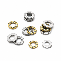 Roulement à billes axiales F5-11, roulement à billes axiales miniature F5-11M 5x11x4.5mm, haute vitesse, haute précision, acier chromé, mini roulements axiaux plats