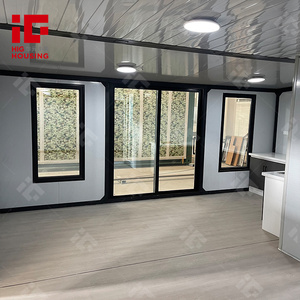 2 étages 3 chambres à coucher 2 salles de bain mur de verre balcon terrasse panneaux solaires toit abordable maisons préfabriquées fabricants maison conteneur - Product Image 5