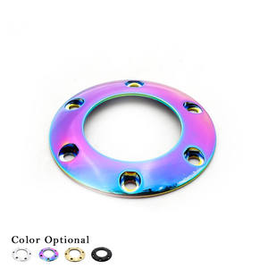 อะไหล่แต่งรถ พวงมาลัยรถแข่ง ปุ่มแตร วงแหวนภายนอก ใช้ได้กับรถแอคคอร์ดและคัมรี่ วงแหวนแตรสีรุ้ง - Product Image 3