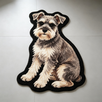 Großhandel Hundeförmiger Teppich Individuell Bedruckter Haustier-Teppich Tierförmiger Bereichsteppich Getufteter Hundemuster-Teppich Haustierzimmer-Bodenmatte