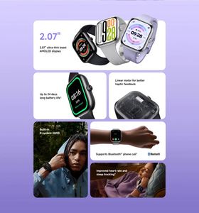 Montre Connectée Originale Redmi Watch 5 avec GPS, Étanche, Suivi d'Activité Physique, Contrôle Tactile Bluetooth et Rappel de Sédentarité - Product Image 3