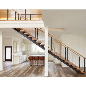 Fabricante <span class=keywords><strong>de</strong></span> China, fábrica Original, Mono Stringer, <span class=keywords><strong>escaleras</strong></span> para desván, escalera flotante para interiores, escalera <span class=keywords><strong>de</strong></span> acero recta bien diseñada - Product Image 6