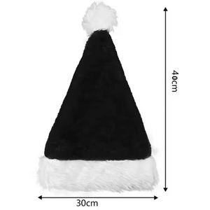 Chapeaux de Noël personnalisés de haute qualité, casquettes noires du Père Noël - Product Image 3