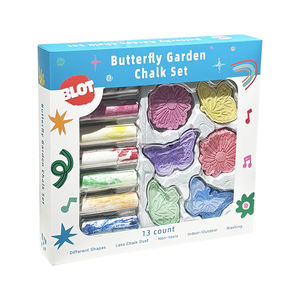 BEIFA Ensemble de craies de jardin papillon <span class=keywords><strong>Craie</strong></span> de trottoir Jumbo lumineuse pour enfants-Extérieur, lavable, non toxique - Product Image 2