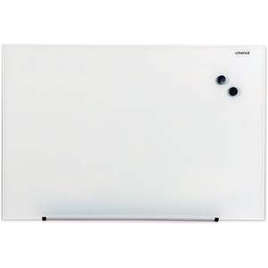 Pizarra Blanca Universal sin Marco de 36 x 24 Pulgadas, Superficie de Vidrio para Escribir con Marcador - Product Image 1