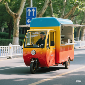 Factory Direct Sale Customizable Street Food Truck Three Wheel Mobile <b>Trailer</b> Three Wheel Street Food Truck - Product Image 4