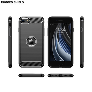 Coque de téléphone pour Apple iPhone 12 <span class=keywords><strong>13</strong></span> Mini 14 15 Plus 16 Pro Max 17 Air, coque arrière souple, robuste, protection contre les chocs, finition <span class=keywords><strong>carbone</strong></span> brossé - Product Image 6
