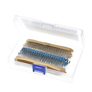 TZT-Paquete de resistencias de película metálica, Kit surtido de 1K, 10K, 600 K, 220ohm, 1M, 1% unids/set, 30 tipos, 1/4W, 100 unids/set - Product Image 3