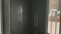 Maisons préfabriquées écologiques personnalisées de petite taille avec toilettes et salle de bain en panneaux sandwich d'acier, garantie 1 an pour l'extérieur