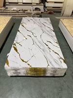 Panel Dinding PVC Lembaran Marmer Tahan Lama, Ringan, dan Mudah Dipasang untuk Interior