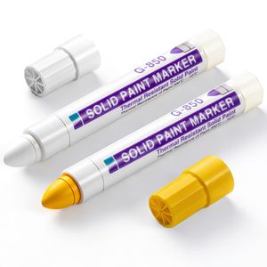 Marcador Permanente de Tinta Sólida, 12 Colores, Punta Redonda de Escritura Ancha, Resistente al Agua y para Marcado Subacuático - Product Image 1