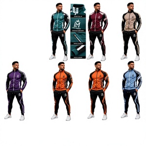 Survêtement pour homme LORD MISSION, manches longues, sportif, à capuche, avec cordon de serrage, poches latérales, coupe régulière, hiver, 100% coton, respirant - Product Image 4