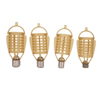 Cage à appâts en plastique pour la pêche à la carpe avec stabilisateur de plomb fixe 30 40 50 60g