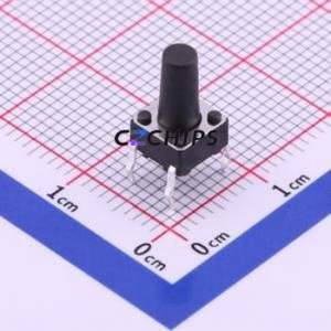 TS-1095-A135B3-D1 Tactile Switch Through hole-4P,6x6mm Switch Single Pole Single Throw Round Button 2.5N Through Hole - Product Image 1