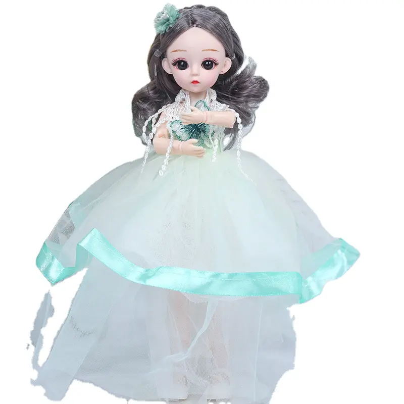새로운 32 cm 거즈 원피스 인형 Yade 음악 인형 소녀 생일 선물 어린이 장난감 도매