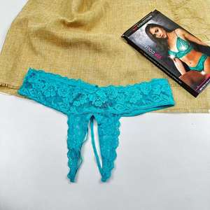 大きいサイズ レディース セクシー エロティック 単色 レース ランジェリーセット ブラ＆ショーツ 調節可能ストラップ ノンワイヤースチールリング - Product Image 3