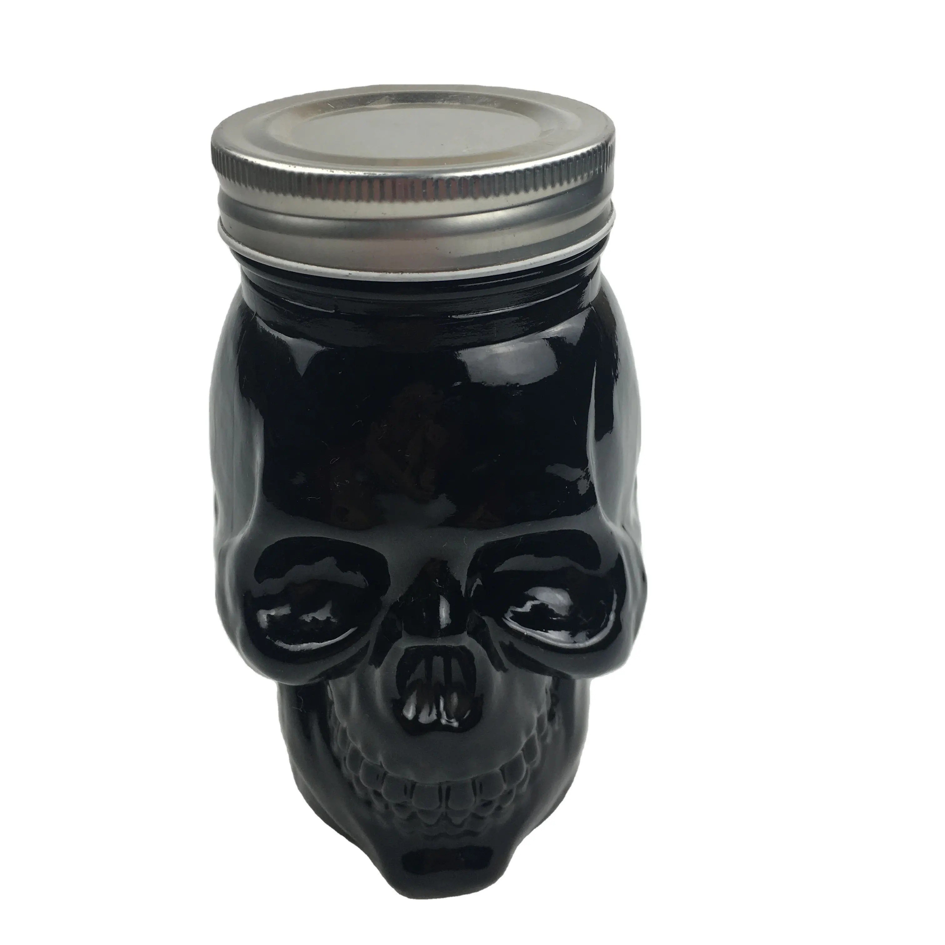 Produits tendance 2022 nouveauté design tête noire crâne mason bocal gobelet gobelet tasse à boire