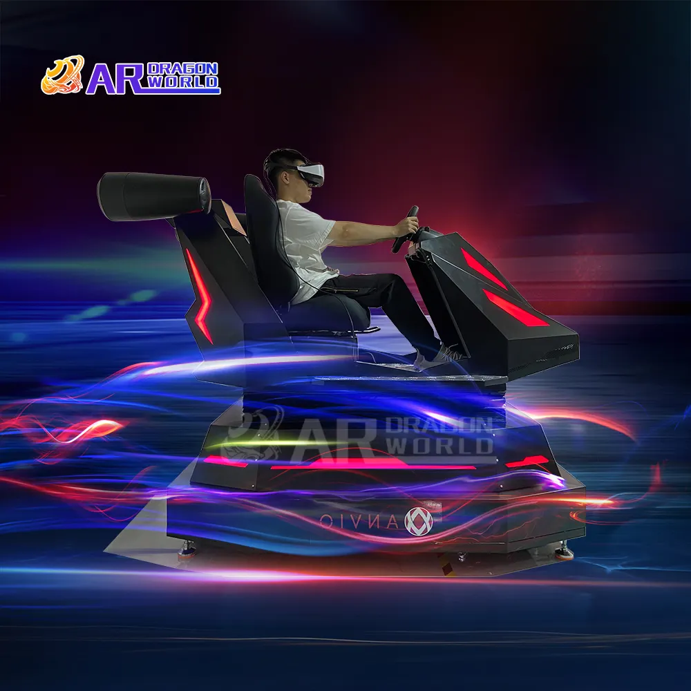 Vr oyun makinesi jetonla çalışan sistem Vr sürüş simülatörü Video oyunu konsolları 9d sanal gerçeklik yarış araba simülatörü