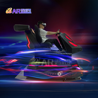 9D réalité virtuelle simulateur de voiture de course VR Machine de jeu Console de jeu vidéo à pièces système d'amusement tension 220V