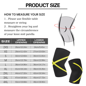 LADYGLOW-Genouillère de compression avec logo personnalisé, soutien pour genouillère d'haltérophilie, fitness, noir, 7mm, <span class=keywords><strong>crossfit</strong></span> - Product Image 4