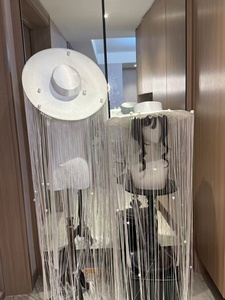 Cappello con Tasselli e Paillettes a Tesa Larga 2026 per Donna, Copricapo da Club, Ballerina, <span class=keywords><strong>Cantante</strong></span>, Showgirl, per Spettacoli, Feste, Balli di Fine Anno - Product Image 5