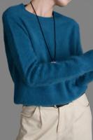 OEM/ODM SKC Winter Umweltfreundliche Klassische Gebürstete Wolle/Kaschmir/Seide Ärmellose Strickjacke mit Stehkragen und Futter, Einfarbig für Damen