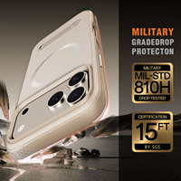 Beelan nouveau support en métal 9H panneau en verre trempé anti-rayures étui de protection magnétique pour iPhone 17 Air 17 Pro Max