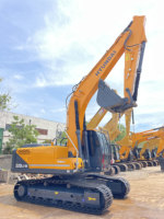 Excavatrice Hyundai 220 d'occasion, 90% neuve, tracteur excavateur, pelle hydraulique Hyundai 220-9S, excavatrices sur chenilles d'occasion, Hyundai220 à vendre