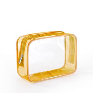 Bolsa de Cosméticos Transparente con Asa, Promoción de Fábrica BSCI, Set de Bolsas de Aseo para Viaje, Bolsa de Maquillaje Transparente - Product Image 3