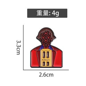 Broches en métal uniques pour vêtements, badges de merchandising de films <span class=keywords><strong>d</strong></span>'horreur en gros, personnage de dessin animé Le <span class=keywords><strong>Gardien</strong></span> de Shining - Product Image 6