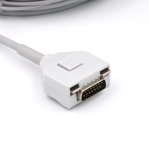 Câble EKG AHA 10 brins banane 4,0 mm 3,4 m ISO compatible Caremed Fukuda <span class=keywords><strong>ME</strong></span> <span class=keywords><strong>KP</strong></span>-500D à connexion directe en TPU, consommable médical - Product Image 6