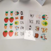 Feuille de papier comestible transparente imprimée en couleur pour décorations de boissons, biscuits, sucettes et pâtisseries