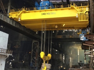 Grúa aérea de puente de doble viga modelo Qd de 10 toneladas con motor y motor de 380V cabina de potencia o control remoto - Product Image 5