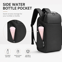 Sac à dos de voyage OEM personnalisé en gros, sac à dos pour ordinateur portable imperméable avec poche antivol et poche en polaire pour les voyages d'affaires et le quotidien