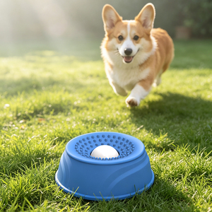 Gamelle anti-étouffement en silicone pour chien, avec fonction d'auto-avance de la nourriture et plaque à lécher - Product Image 6