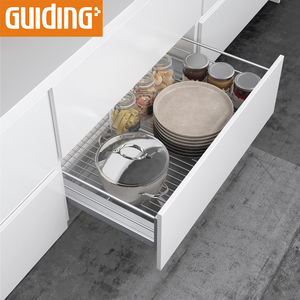 Organizadores de almacenamiento de cierre suave de la canasta de Metal deslizante estantes <span class=keywords><strong>Modular</strong></span> gabinetes de cocina cajón - Product Image 2